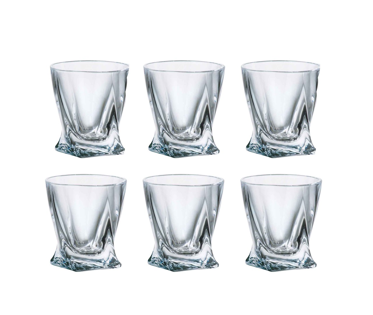 BOHEMIA QUADRO KIELISZEK WÓDKA 055 KPL 6szt