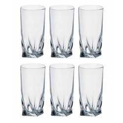 BOHEMIA QUADRO SZKLANKA WYSOKA LONG 350 6szt