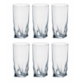 BOHEMIA QUADRO SZKLANKA WYSOKA LONG 350 6szt