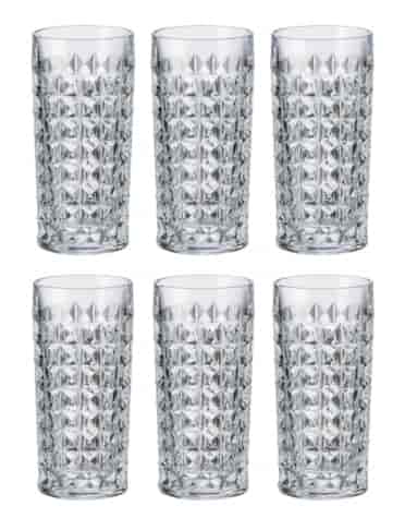 BOHEMIA DIAMOND SZKLANKA WYSOKA LONG 260 6szt