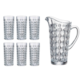 BOHEMIA DIAMOND WATER DRINK SET 1+6