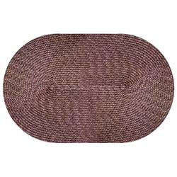 MATA DEKORA NA STÓŁ OWAL 43x28cm BRĄZOWY
