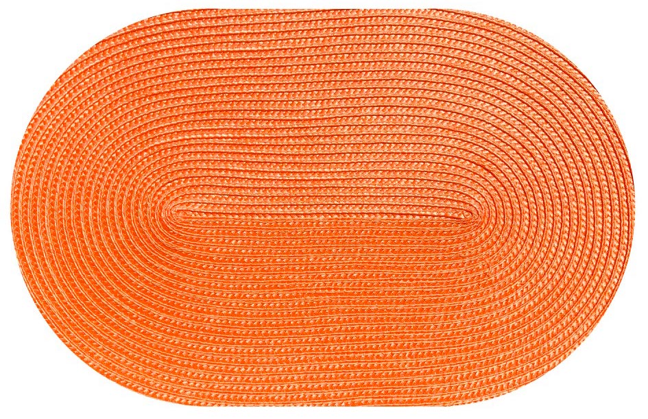MATA DEKORA NA STÓŁ OWAL 43x28cm POMARAŃCZOWY