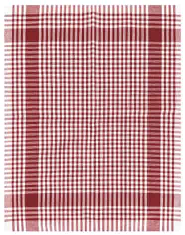 DURUL ŚCIERECZKA KUCHENNA 45x65cm KRATA CZERWONA