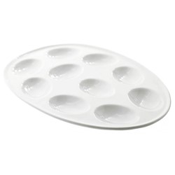 MONO TALERZ PORCELANOWY NA 10 JAJEK 24302993