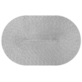 MATA DEKORA NA STÓŁ OWAL 43x28cm SZARY