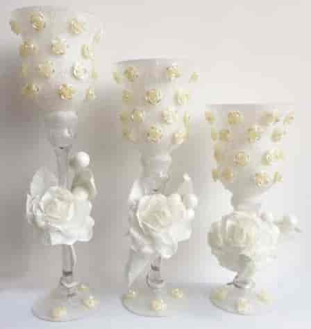 LAMPION ŚWIECZNIK DEKORACYJNY KPL 3szt JSK-22017