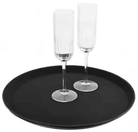 TACA BLACK ANTYPOŚLIZGOWA OKRĄGŁA 35,5cm