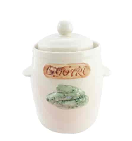 KAMIONKA BECZKA HERMETYK OGÓRKI 3l KREM + POKRYWA