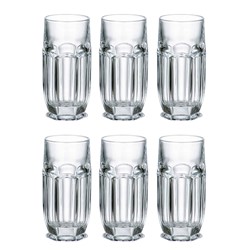 BOHEMIA SAFARI SZKLANKA WYSOKA LONG 300 KPL 6szt