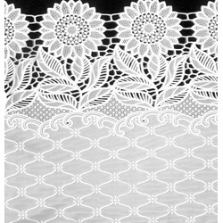 BIEŻNIK PCV NA ŁAWĘ 50x150cm DANTEL-01 WHITE