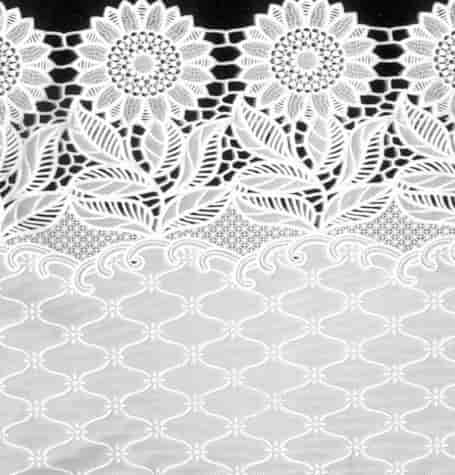 BIEŻNIK PCV NA ŁAWĘ 50x150cm DANTEL-01 WHITE