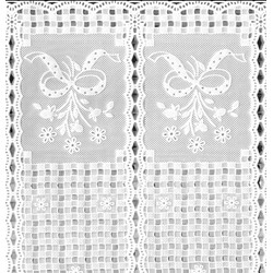 BIEŻNIK PCV NA ŁAWĘ 50x150cm DANTEL-02 WHITE