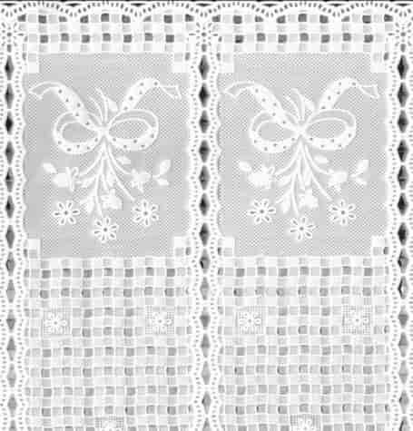 BIEŻNIK PCV NA ŁAWĘ 50x150cm DANTEL-02 WHITE