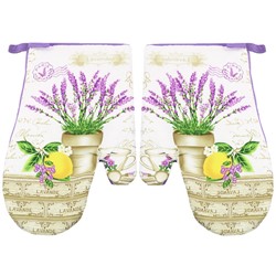 RĘKAWICE KUCHENNE MAGNES KPL 2szt LAVENDER F9118