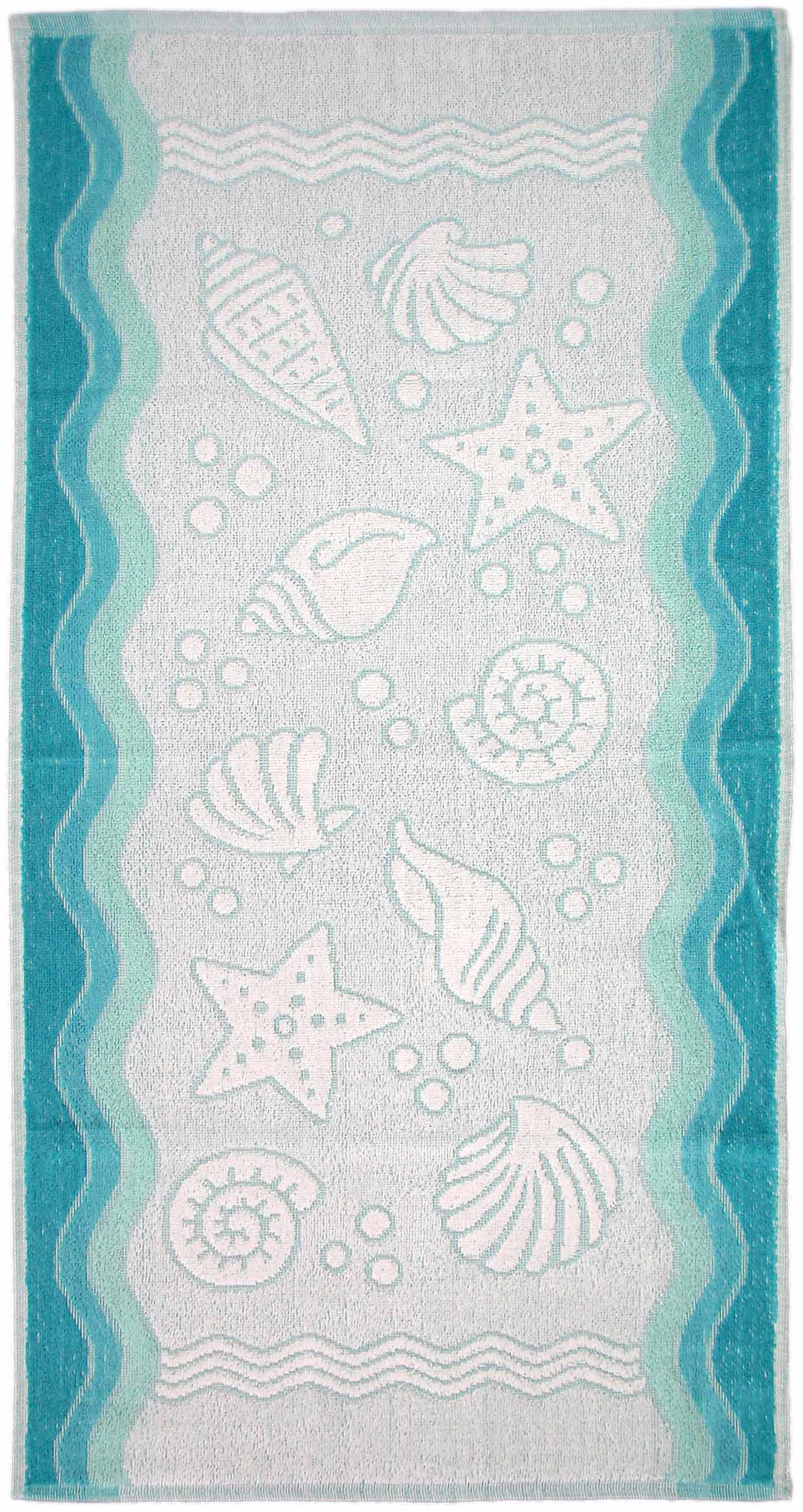 FLORA OCEAN RĘCZNIK 50x100 07 TURKUSOWY 380