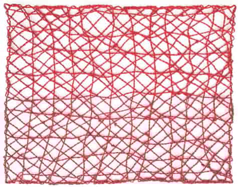 MATA STOŁOWA LIŚĆ PALMOWY 30x40cm BORDO