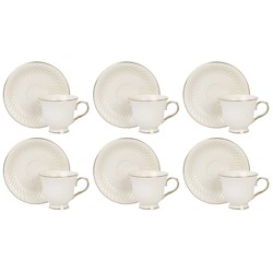 AMY KOMPLET FILIŻANEK 6+6 220ml