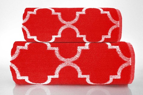 DECOR RĘCZNIK 70x130 CZERWONY 500