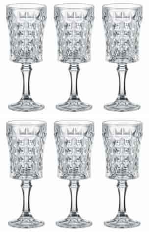 BOHEMIA DIAMOND KIELISZEK WINO 200 KPL 6szt