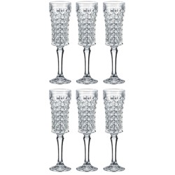 BOHEMIA DIAMOND KIELISZEK SZAMPAN 120 KPL 6szt