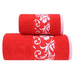 GLAMOUR RĘCZNIK 50x90 CZERWONY 450