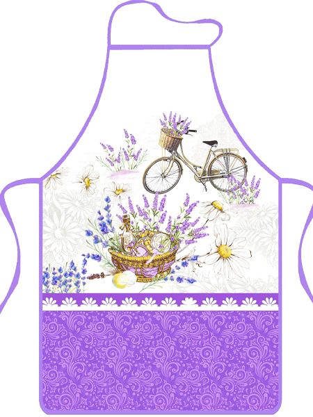 LAVENDER FARTUCH KUCHENNY 50x76cm LAWENDA FS23