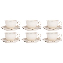 PANDORA CREAM KOMPLET FILIŻANEK 6+6 250ml