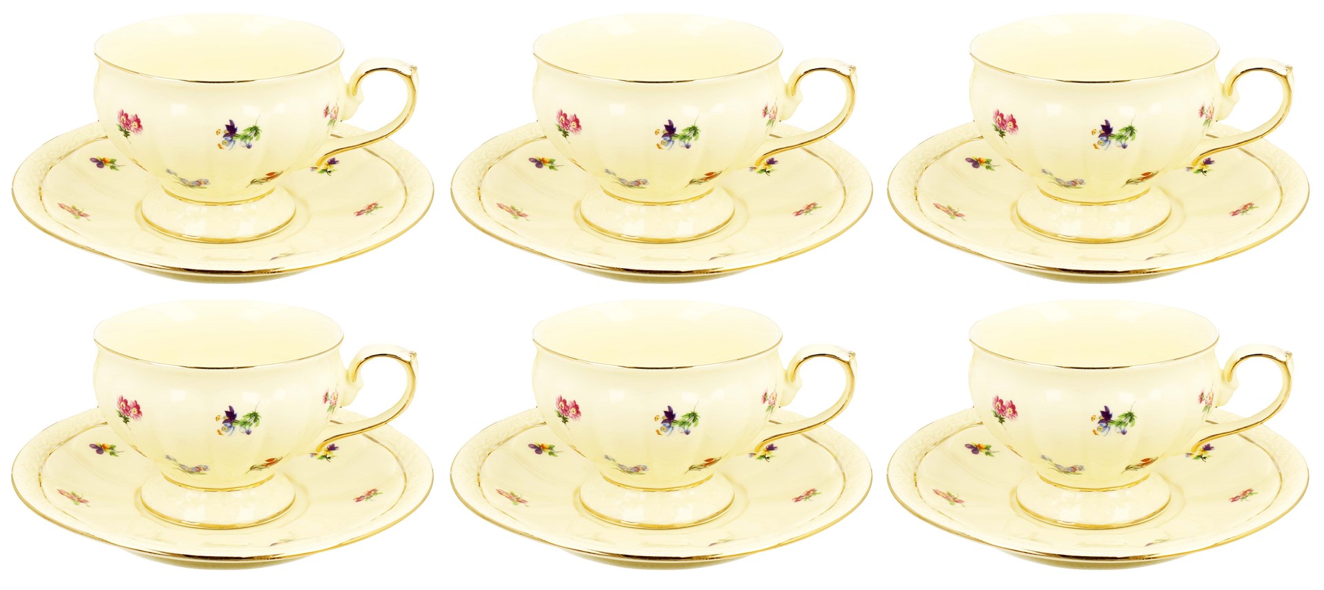 ENGLAND KOMPLET FILIŻANEK 6+6 220ml