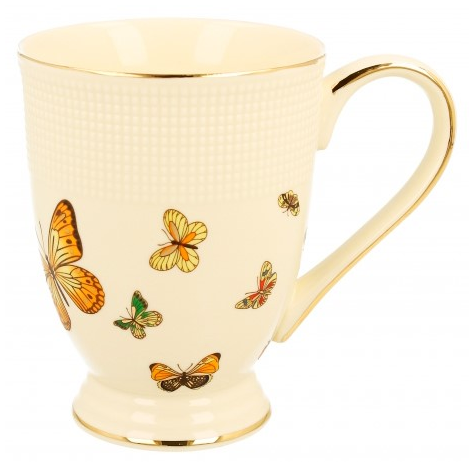 MOTYLKI CREAM KUBEK NA STOPCE 400ml