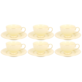 NINA CREAM KOMPLET FILIŻANEK 6+6 220ml
