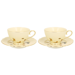 MOTYLKI CREAM KOMPLET FILIŻANEK 2+2 260ml