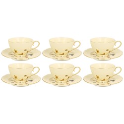 MOTYLKI KOMPLET FILIŻANEK 6+6 260ml