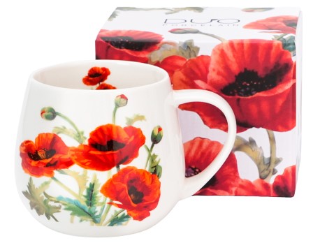 CLASSIC POPPIES KUBEK BARYŁKA W PUDEŁKU 430ml