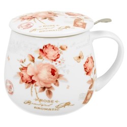 SECESJA KUBEK ZAPARZACZ BARYŁKA W PUDEŁKU 430ml