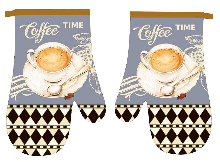 RĘKAWICE KUCHENNE MAGNES KPL 2szt COFFEE FS38