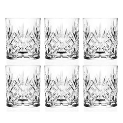 RCR MELODIA SZKLANKA WHISKY 340 6szt
