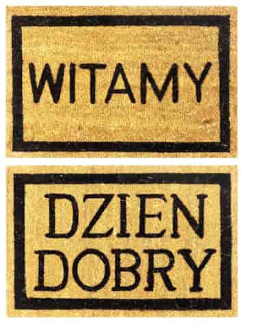 DZIEŃ DOBRY WITAMY WYCIERACZKA 40x60cm