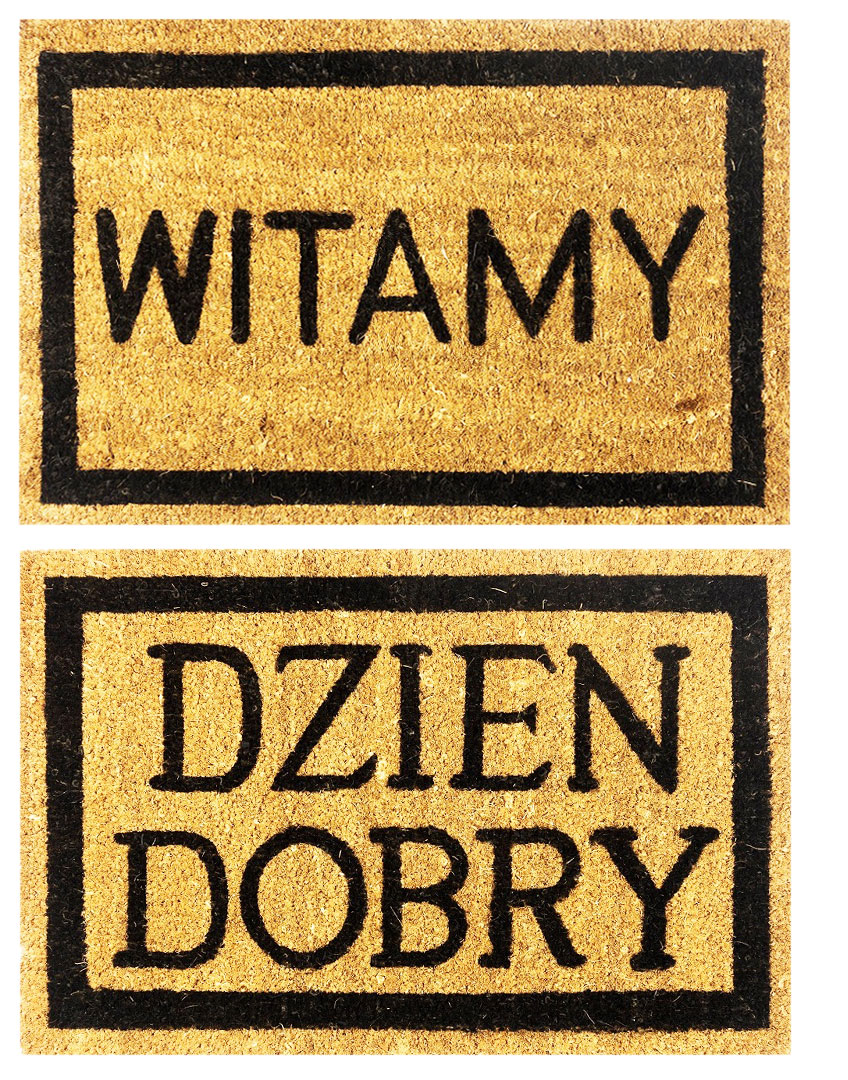 DZIEŃ DOBRY WITAMY WYCIERACZKA 40x60cm