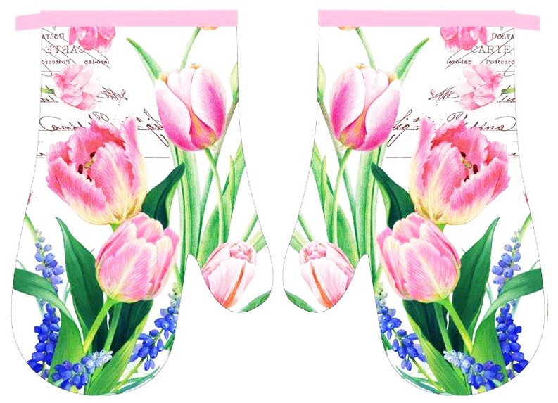RĘKAWICE KUCHENNE MAGNES KPL 2szt FLOWER F20A866