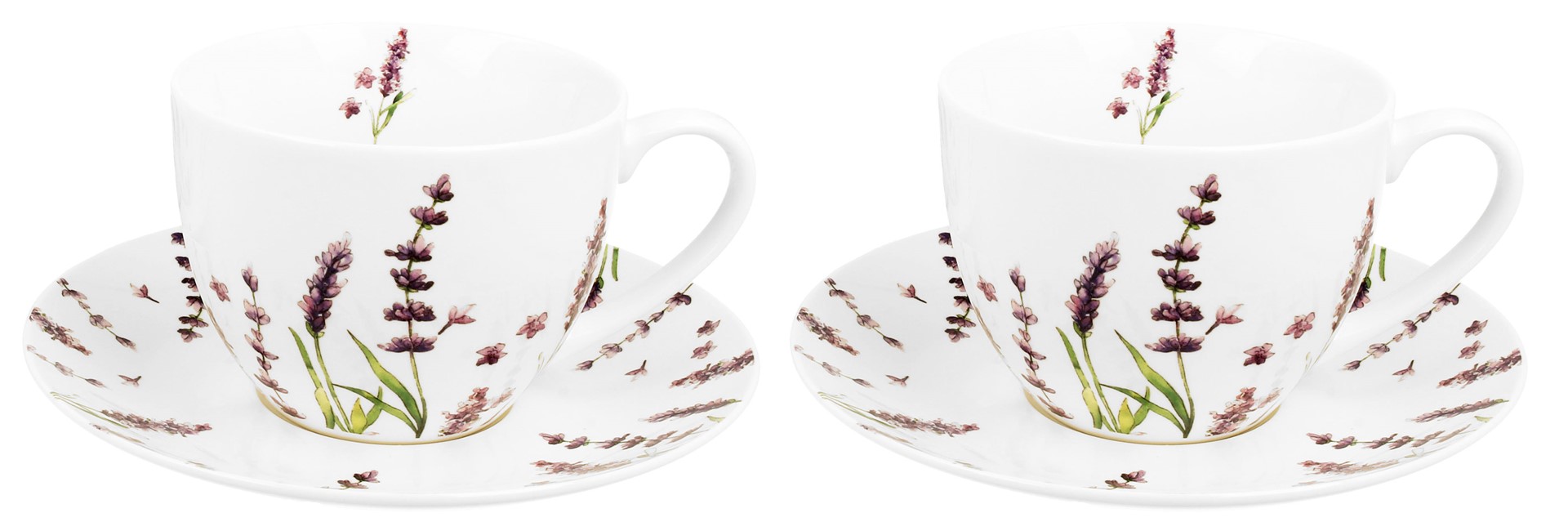 CLASSIC LAVENDER KOMPLET FILIŻANEK 2+2 280ml