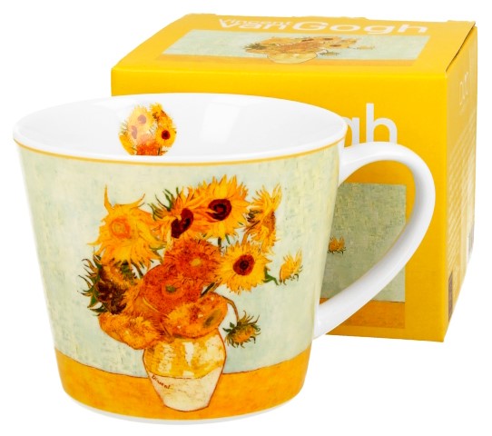 SUNFLOWERS KUBEK KUBAS PROSTY W PUDEŁKU 600ml