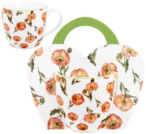 WILD POPPIES KUBEK 460ml + OPAKOWANIE Z RĄCZKĄ