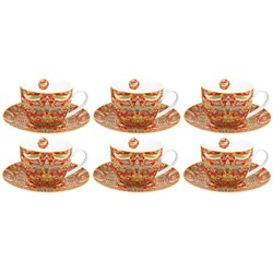STRAWBERRY RED KOMPLET FILIŻANEK 6+6 280ml