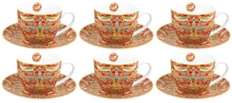 STRAWBERRY RED KOMPLET FILIŻANEK 6+6 280ml