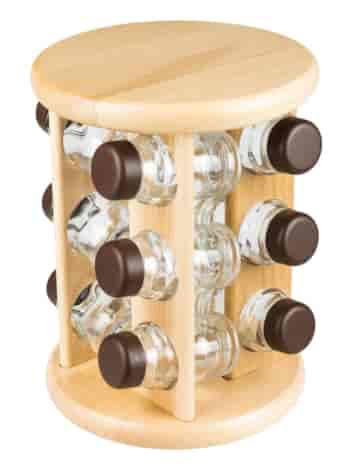 PÓŁKA NA PRZYPRAWY 12EL OBROTOWY BRĄZ NATURALNY