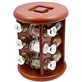 PÓŁKA NA PRZYPRAWY 12EL OBROTOWY BRĄZ WENGE