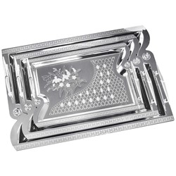 TACA STAL NIERDZEWNA KPL 3szt KH-4743