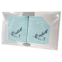 GIFT FROTEX II KPL RĘCZNIKÓW GRENO 2EL AQUA 1