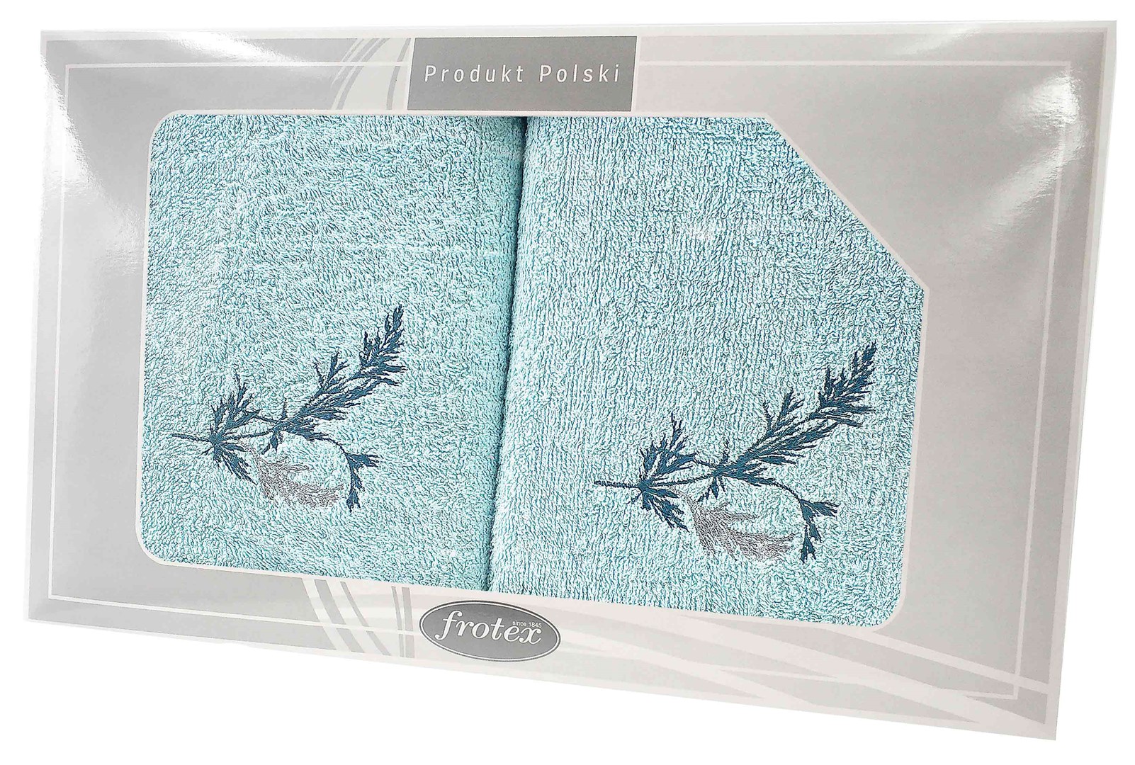 GIFT FROTEX II KPL RĘCZNIKÓW GRENO 2EL AQUA 1